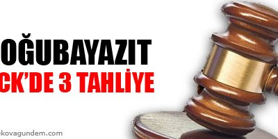 Doğubayazıt KCKde 3 tahliye