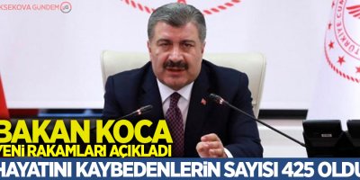 Sağlık Bakanı Fahrettin Koca,'Hayatını kaybedenlerin sayısı 425 oldu'