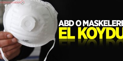 ABD, Almanya'nın parasını ödediği maskelere el koydu