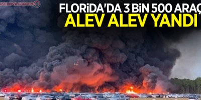 Florida'da 3 bin 500 araç alev alev yandı