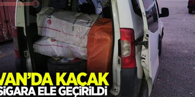 Van'da binlerce paket kaçak sigara ele geçirildi!