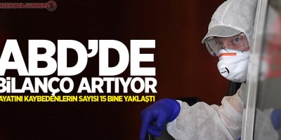 ABD'de korona virüsünden ölenlerin sayısı 15 bine yaklaştı