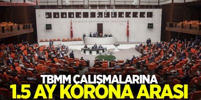 TBMM çalışmalarına 1.5 ay korona arası