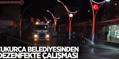 Çukurca Belediyesinden dezenfekte çalışması