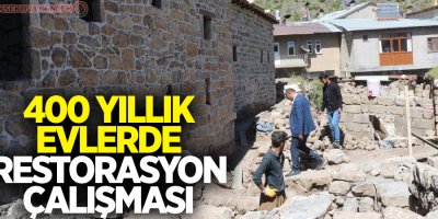400 yıllık evlerde restorasyon çalışması
