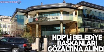 HDP'li dört belediye eşbaşkanına gözaltı