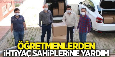 Öğretmenlerden ihtiyaç sahiplerine yardım