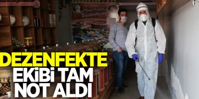Dezenfekte ekibi tam not aldı
