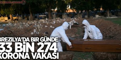 Brezilya'da bir günde 33 bin 274 korona vakası