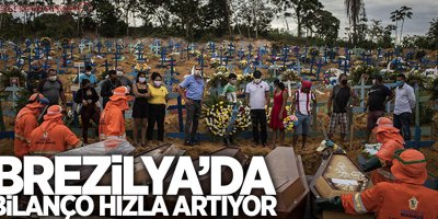 Brezilya, 24 saatte bin 262 korona sonucu ölümle rekor kırdı
