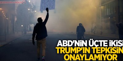 ABD'nin üçte ikisi Trump'ın tepkisini onaylamıyor