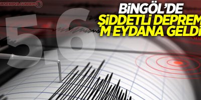 Bingöl'de 5,6 büyüklüğünde deprem!