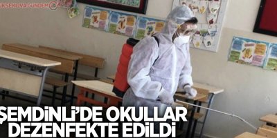 Şemdinli’de okullar dezenfekte edildi