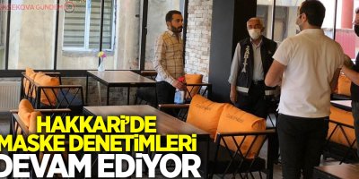 Hakkari’de maske denetimleri sürüyor
