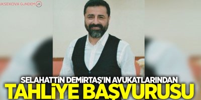 Selahattin Demirtaş'ın avukatlarından tahliye başvurusu
