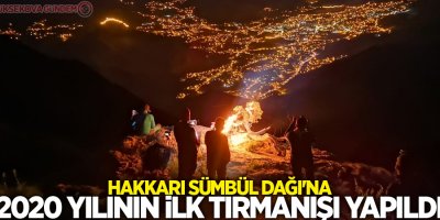 Hakkari Sümbül Dağı'na 2020 yılının ilk tırmanışı yapıldı