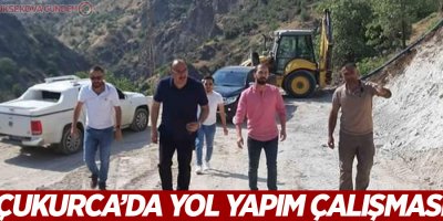 Çukurca Belediyesinden yol yapım çalışması