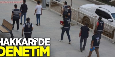 Hakkari'de korona virüs denetimi