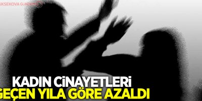 Kadın cinayetleri geçen yıla göre azaldı