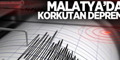 Malatya'da 4.4 büyüklüğünde deprem