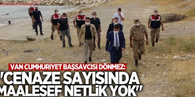 Van Cumhuriyet Başsavcısı Dönmez, Van Gölü’ndeki çalışmaları inceledi