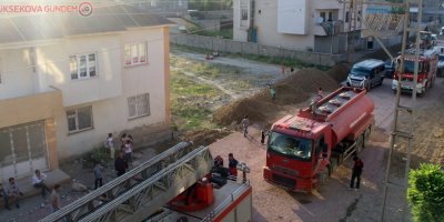 Yüksekova’da korkutan yangın