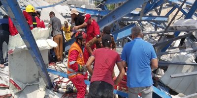 Irak'ta inşaat halindeki bina çöktü: 3 ölü