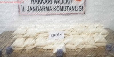 Şemdinli’de 80 kilo eroin ele geçirildi