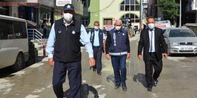 Zabıta’dan maske ve eldiven denetimi