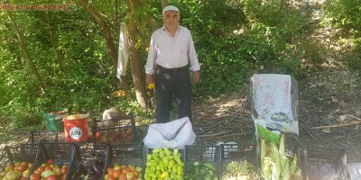 Hakkari-Şırnak yolunda sebze tezgahları kuruldu