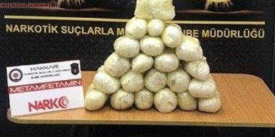 Yüksekova'da 14 kilo metamfetamin ele geçirildi