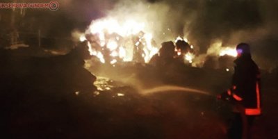 Başkale'de binlerce bağ ot yandı