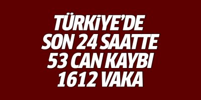 Son 24 saatte korona virüsten 53 kişi hayatını kaybetti