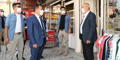 Vali Akbıyık, korona virüs denetimlerinde bulundu