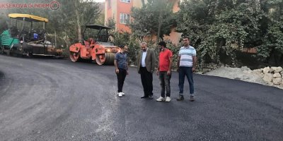Durankaya beldesi yolu asfaltlandı