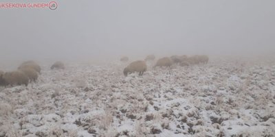 Yüksek kesimler beyaza büründü
