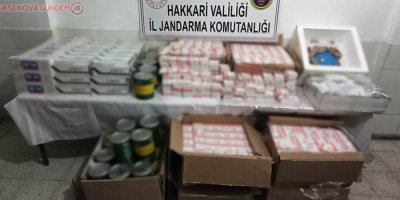 Yüksekova'da 300 bin TL değerinde tıbbi malzeme ele geçirildi