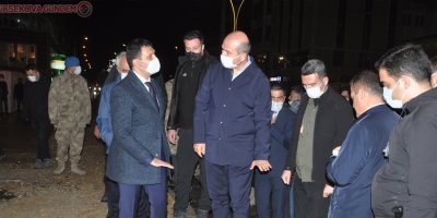 Bakan Soylu, Yüksekova'da çalışmaları inceledi