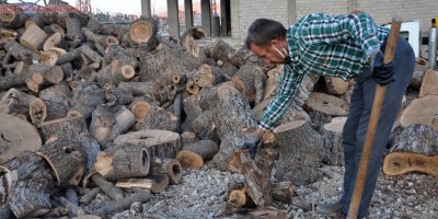 Yüksekova’da oduncuların kış hazırlığı
