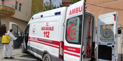 Hakkari'de ambulanslar dezenfekte edildi
