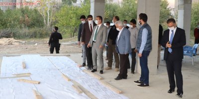 Vali Akbıyık, çalışmaları denetledi