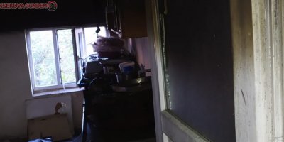 Dağlıca'da ev yangını