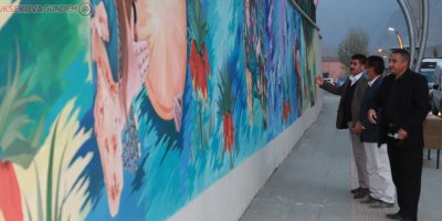 Hakkari’deki istinat davarları resimlerle süslendi