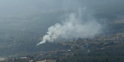 Yakaköy Mezarlığı yakınında korkutan yangın