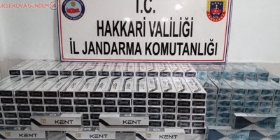 Yüksekova'da 5 bin paket kaçak sigara ele geçirildi