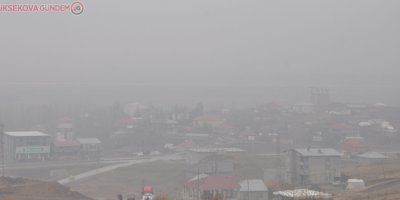 Yüksekova’da yoğun sis