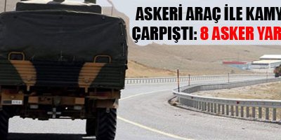 Askeri araç kaza yaptı!