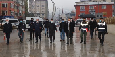 Hakkari'de korona virüs denetimi