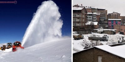 Yüksekova'da 3 köy ve 9 mezra yolu ulaşıma kapandı