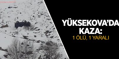 Yüksekova'da kaza: 1 ölü, 1 yaralı